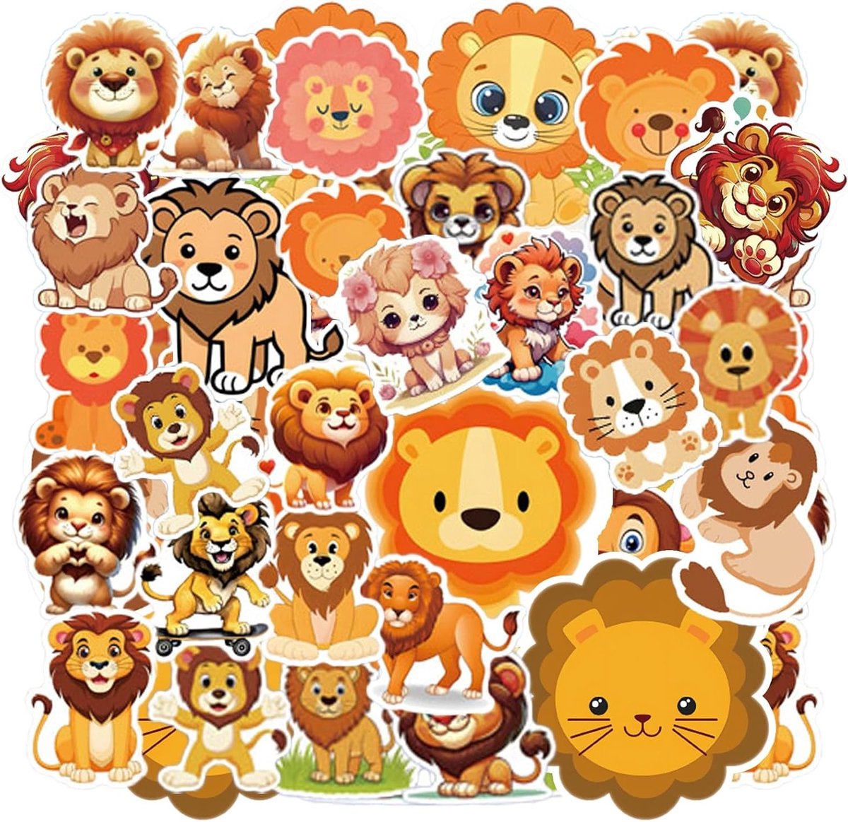 110 Stuks Waterdichte Dierlijke Stickers voor Kinderen | Schattige Stickers voor Flessen, Laptops en Skateboards