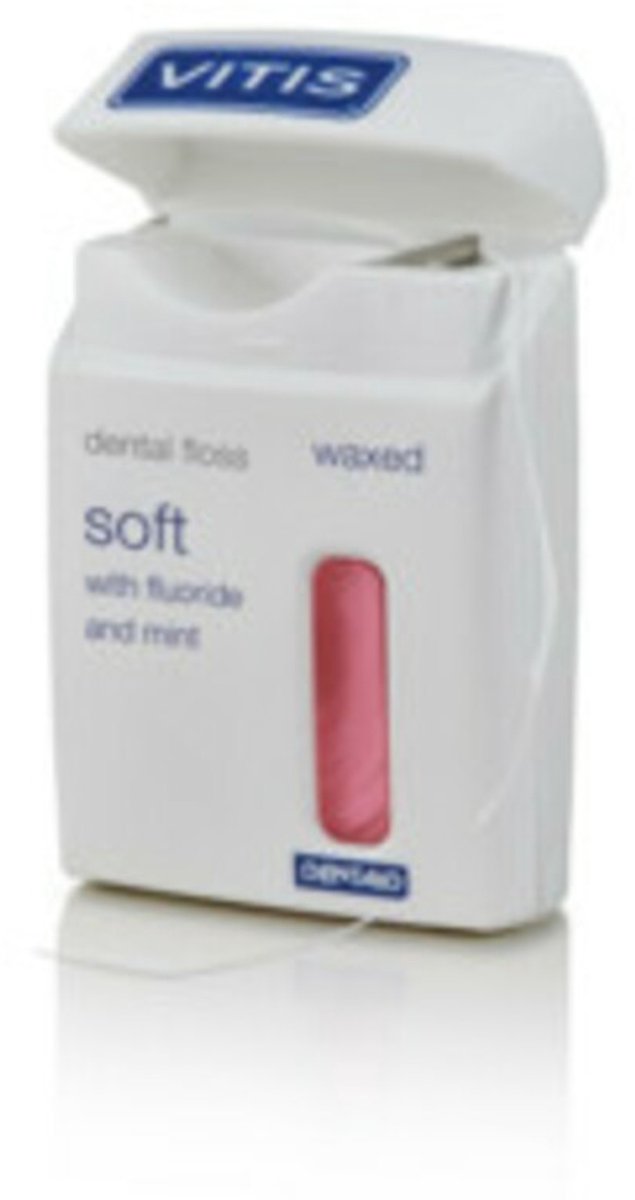 Vitis Waxed Dental Floss Fluoride & Mint - 6 x 50 meter - Voordeelverpakking