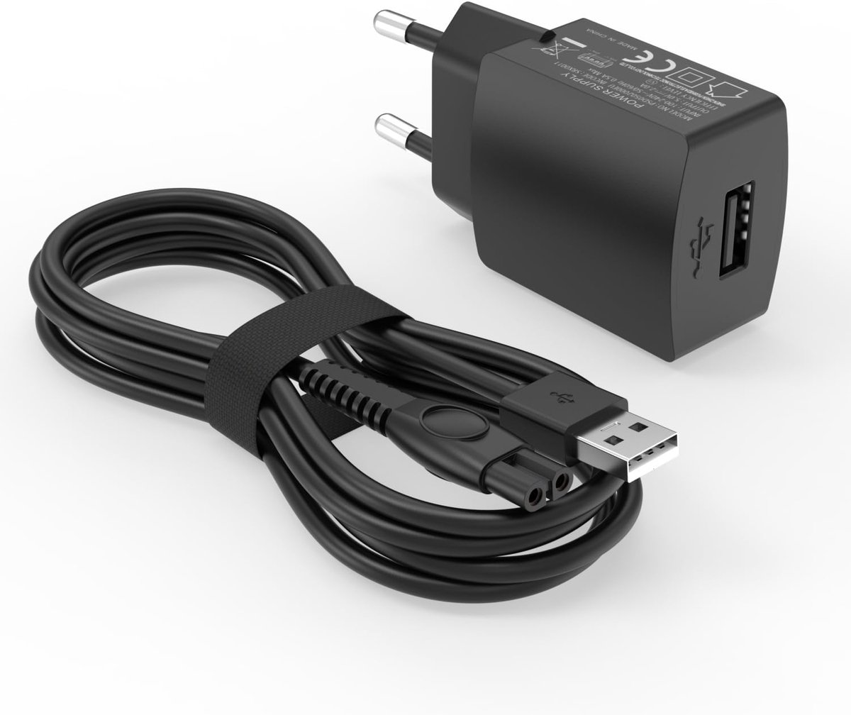 SnelShoppen - Super 5V Oplader voor Scheerapparaten, Trimmers en Multigroom Series - Geschikt voor QP2724, MG7930, QP2824, BRL136 en Meer