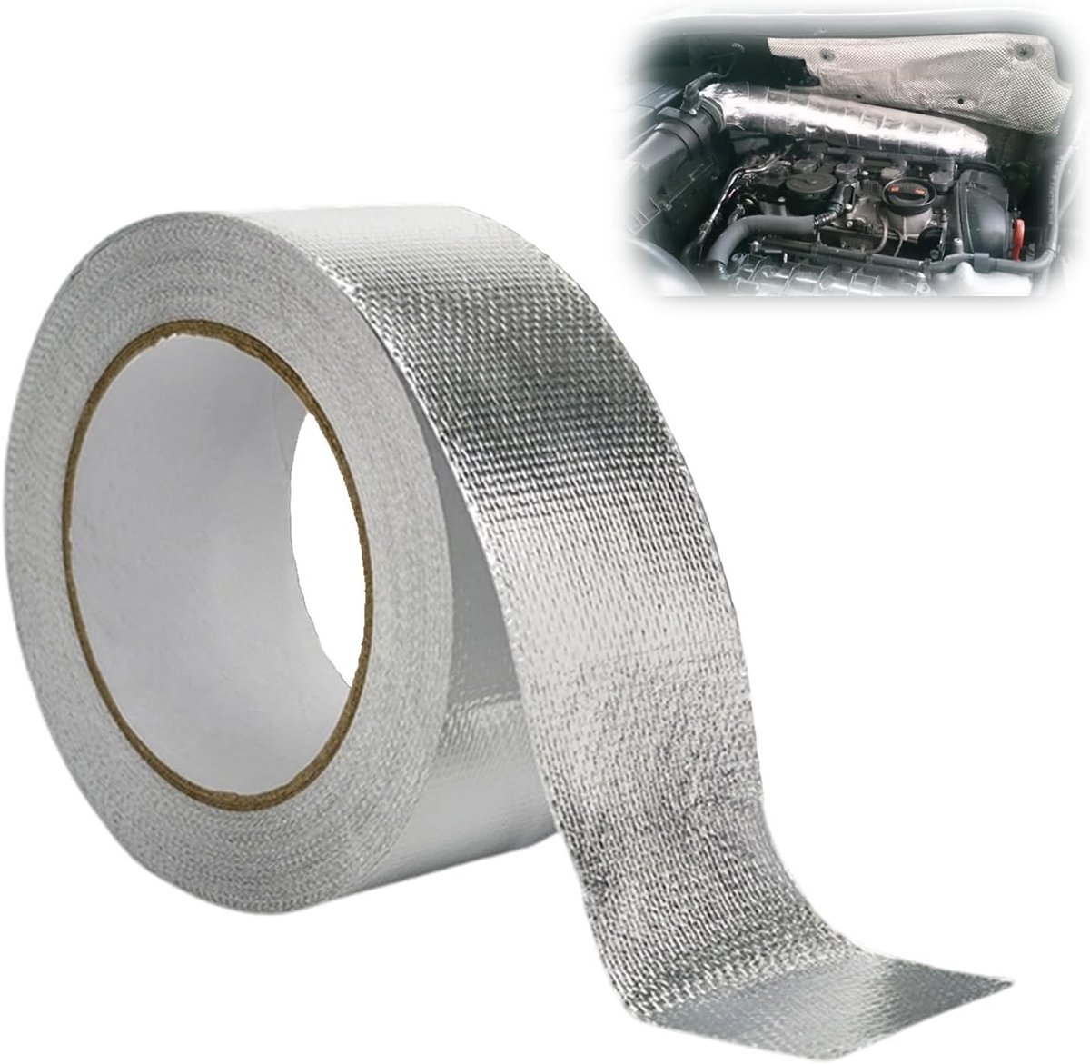 Heat Protection Tyre, Exhaust Tape, 10 m x 5 cm, Exhaust Tyre, Sealing Tape, Self-Adhesive, Heat-Resistant Repair - ShopVlot