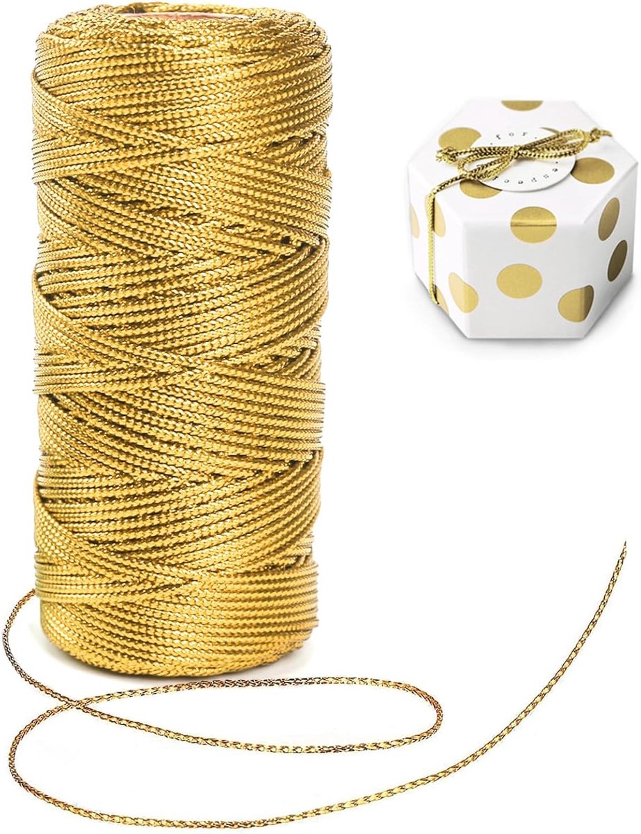 SnelShoppen - Cadeau Inpak Touw - Sterk en Duurzaam Natuurlijk Jute Touw - 10 Meter - Perfect voor Feesten, Verjaardagen en Kerst - Eco-vriendelijk en