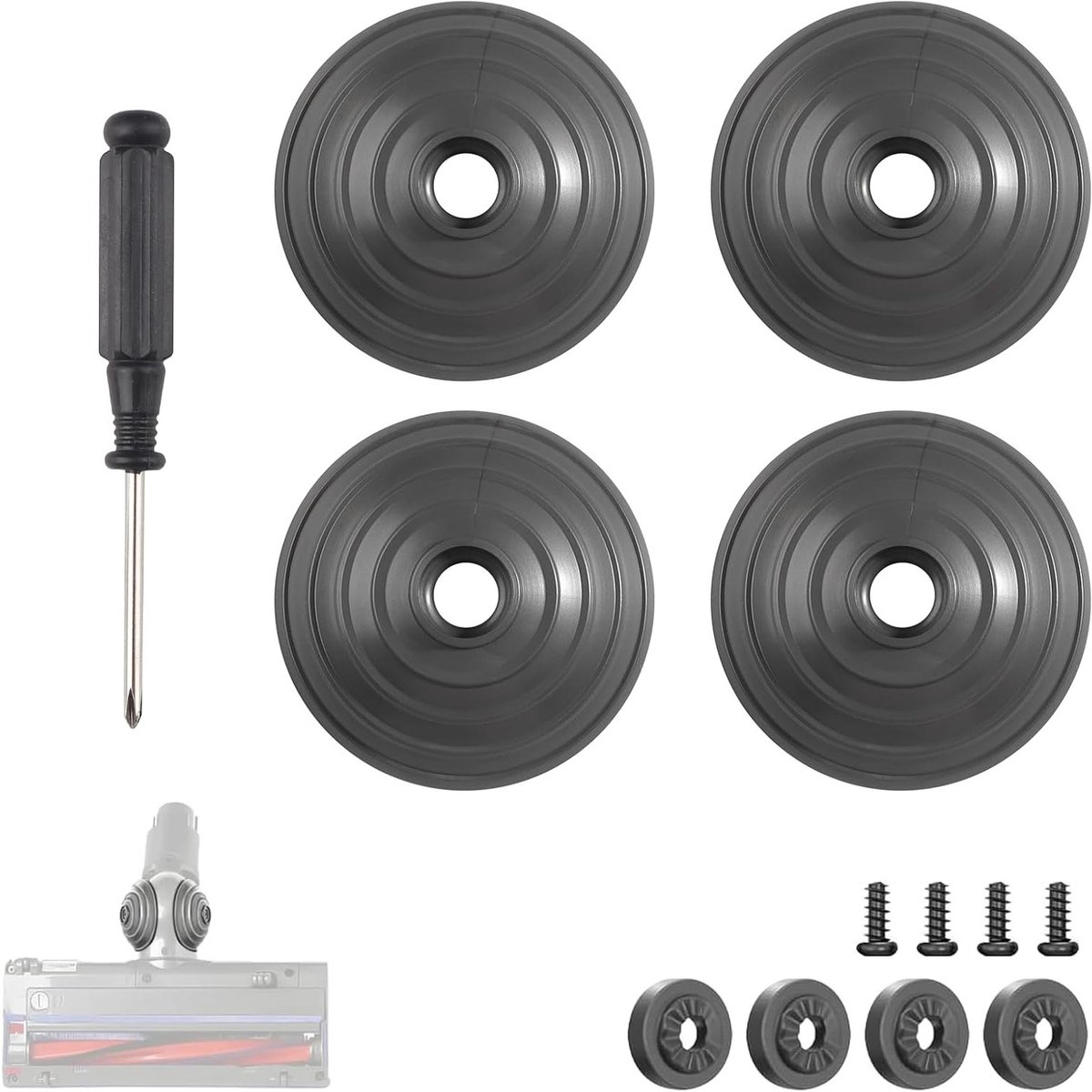 Bicycle Accessoires voor Dyson Stofzuigers V6 V7 V8 V10 V12 DC58 DC59 DC62 DC74 met Hoge Druk en Bandenwielen