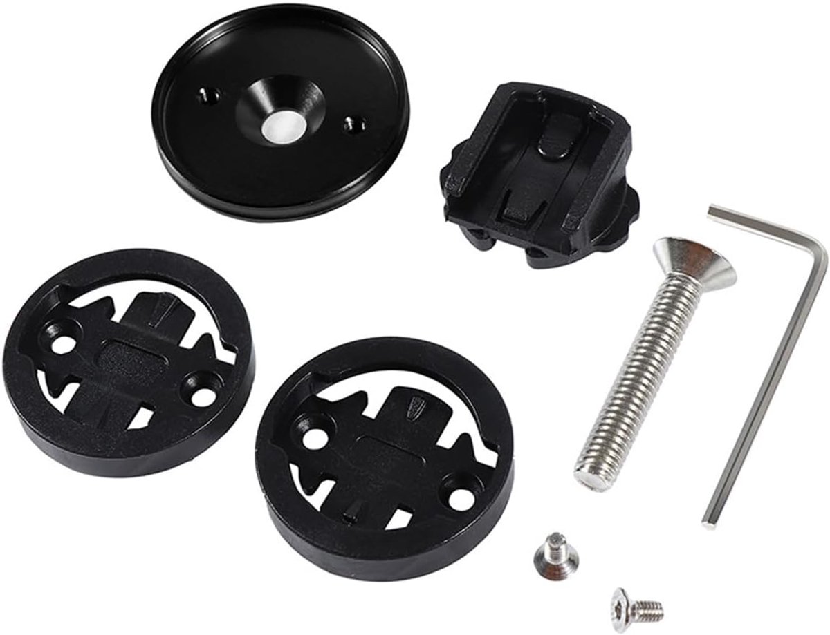 SnelShoppen - Bicycle Stem Cap Computer Holder Adapter - Aluminium Fietscomputer Houder voor Stuur - Lichtgewicht en Sterk - Universeel Compatibel