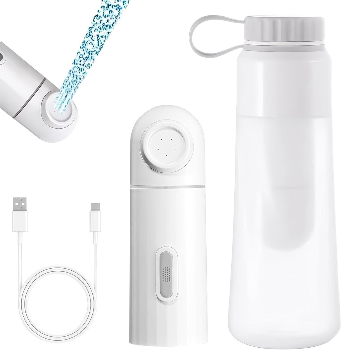 Draagbare elektrische bidet met 350ml capaciteit en 2 sproeimodi voor persoonlijke hygiëne en postnatale verzorging
