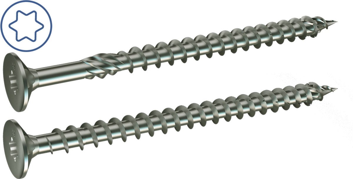 Gebuvolco Spaanplaatschroef 3.5x16 TX20 Voldraad Silverdrill 2.0 - 5566308