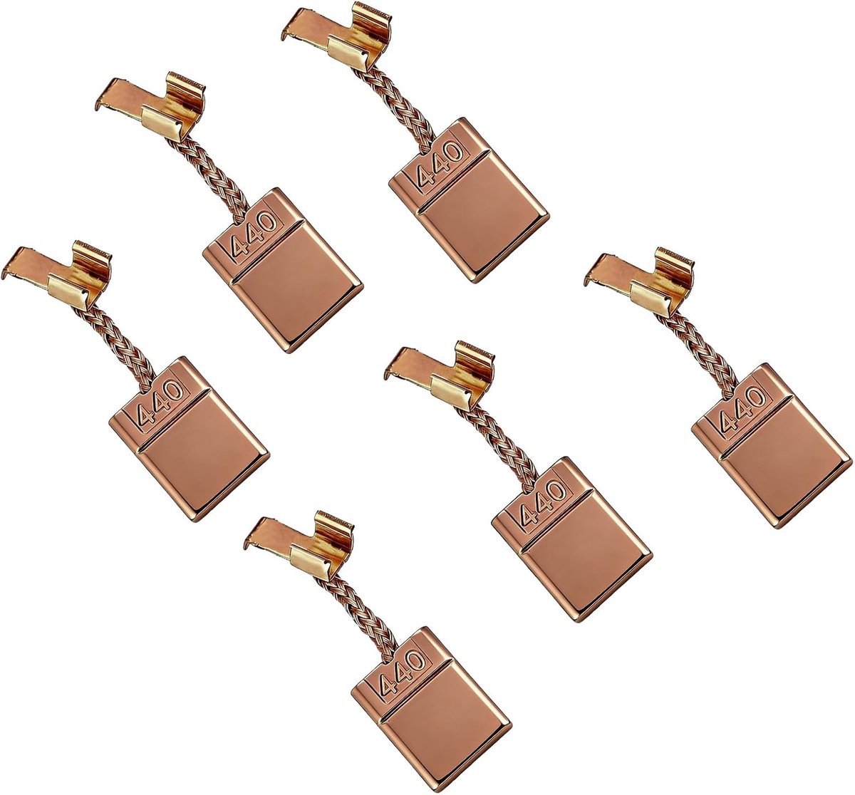 SnelShoppen - Pack van 6 Koolborstels Vervangingsonderdelen voor DHP456, DDF456, DTD146, BDF452, CB440, CB436, CB448, Geschikt voor Grastrimmer en Ele