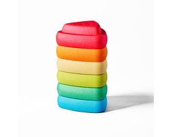 Nattou Blocky Balans Stapelstenen - Duurzame Stapstenen voor Balans & Motoriek - 50 cm - Multicolor