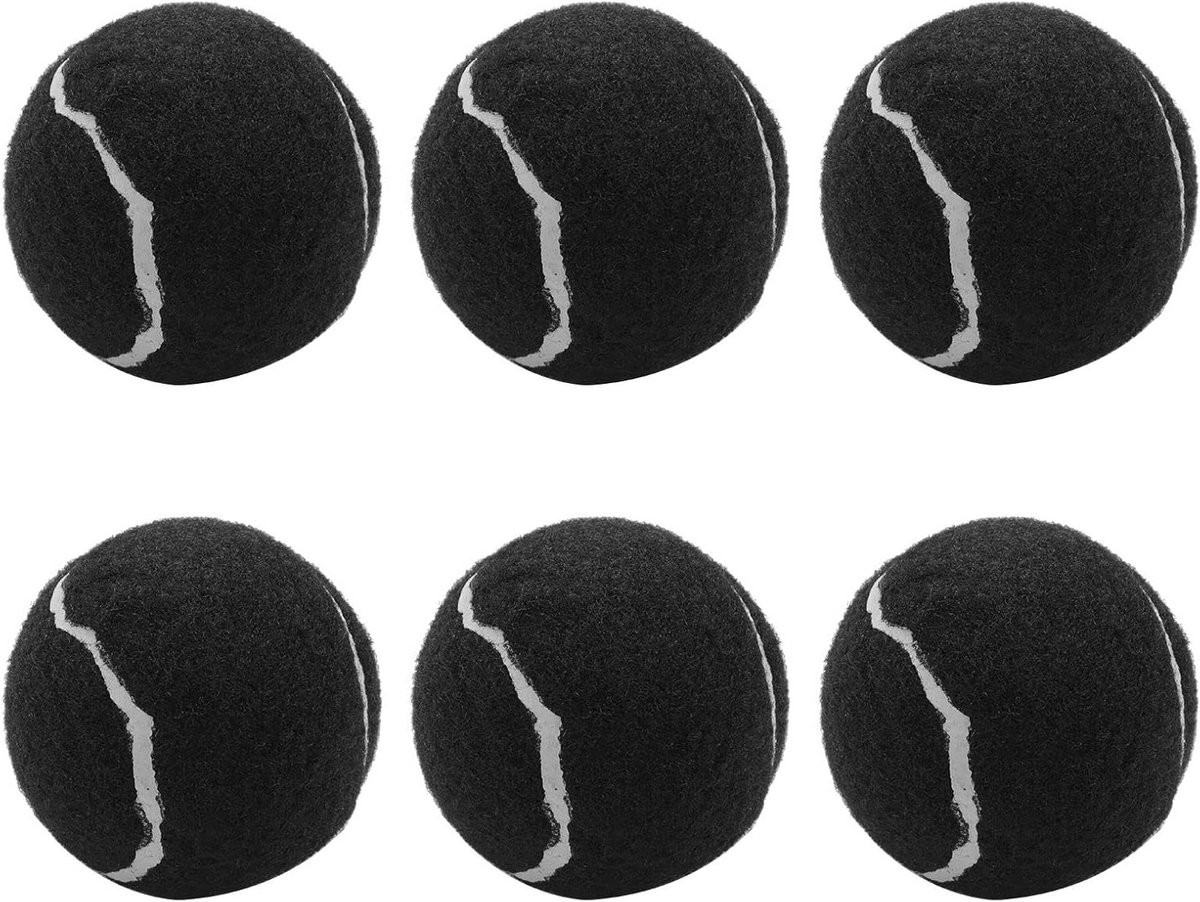 6 Packs Duurzame Tennisballen voor Beginners - Elastische Trainingsballen 66mm voor Dames en Oefeningen