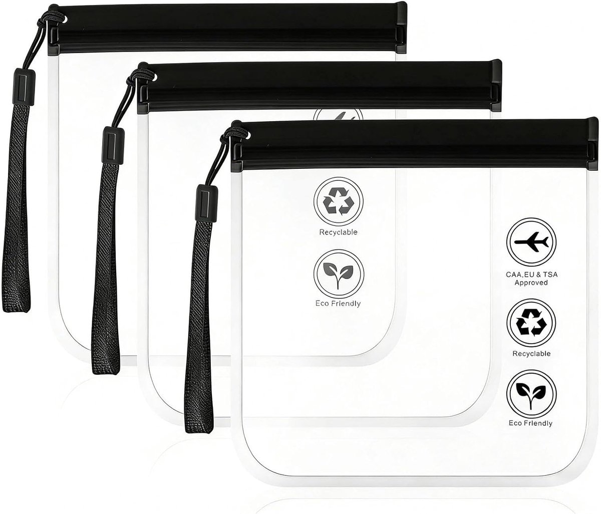 SnelShoppen - Makeup Storage Bag - Waterdichte Cosmetica Bagage voor Koffer - Transparante Toilettas voor Vrouwen - Reisaccessoires 20 x 20 cm