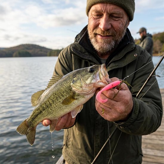 SnelShoppen - 60 Rubberen Vis Aas Set, Swimbaits voor Forel, Snoek, Baars en Snoekbaars, Hoogwaardig Kunststof, Peddelstaart, Diverse Kleuren, 6-7,5 c — afbeelding 2