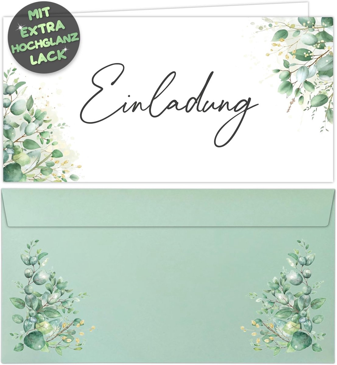 SnelShoppen - 12x feestuitnodigingen + 12x enveloppen - Uitnodigingskaarten voor bruiloft, verjaardag, doop, communie, jongens, meisjes, kinderen, mul