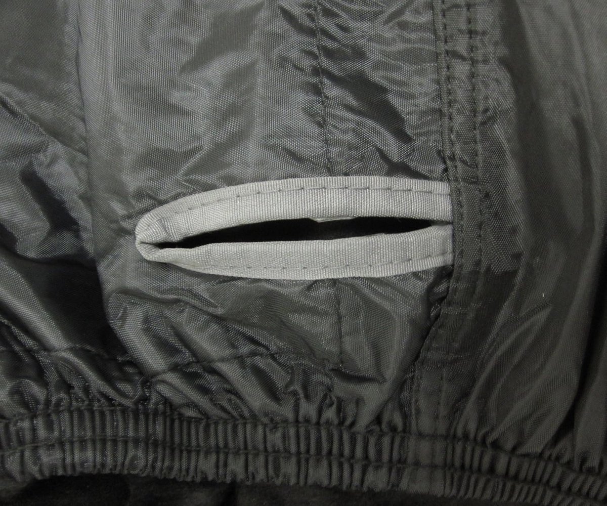SnelShoppen - Motorfiets Cover Waterproof XL - Zwart - Waterdicht - UV Bestendig - Met Top Box Bescherming
