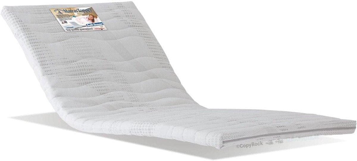 SnelShoppen - Soft Sense Cold Foam Topper 90x200 cm | 6,5 cm Dikke CoolTouch Comfort-foam | Ergonomisch, Ondersteunend, Vrij van Schadelijke Stoffen