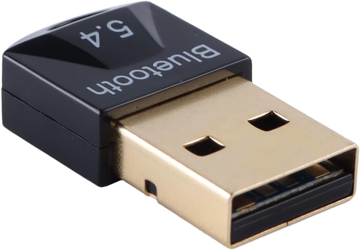 SnelShoppen - Bluetooth 5.4 USB Adapter Dongle - Draadloze Ontvanger voor PC Laptop Desktop - Gelijktijdige Audio voor 7 Apparaten - Compact Ontwerp -