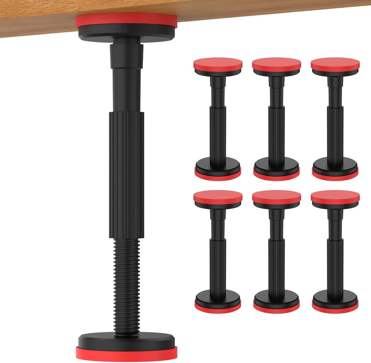 SnelShoppen - Telescopische Steunbalken Set van 2 - Verstelbaar Ondersteuningssysteem tot 200 kg - Ideaal voor Kast, Bank, Wastafel, Hoogwaardig Nylon
