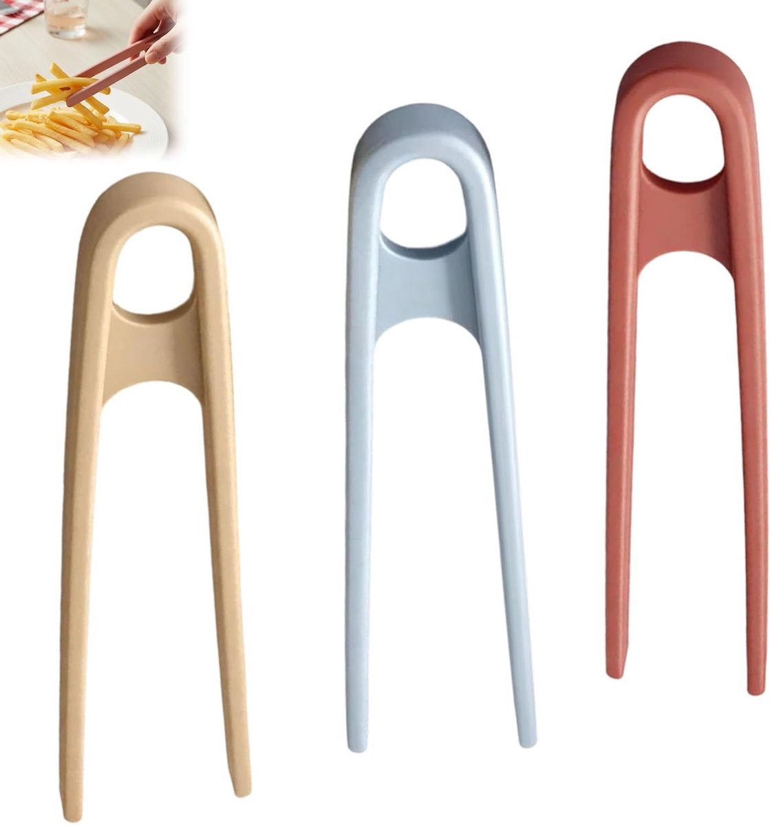 Kinderpincetten - Kleine tangen - Fijne motoriek oefenen - Antislip handgrepen - 3 stuks - Rood geel blauw