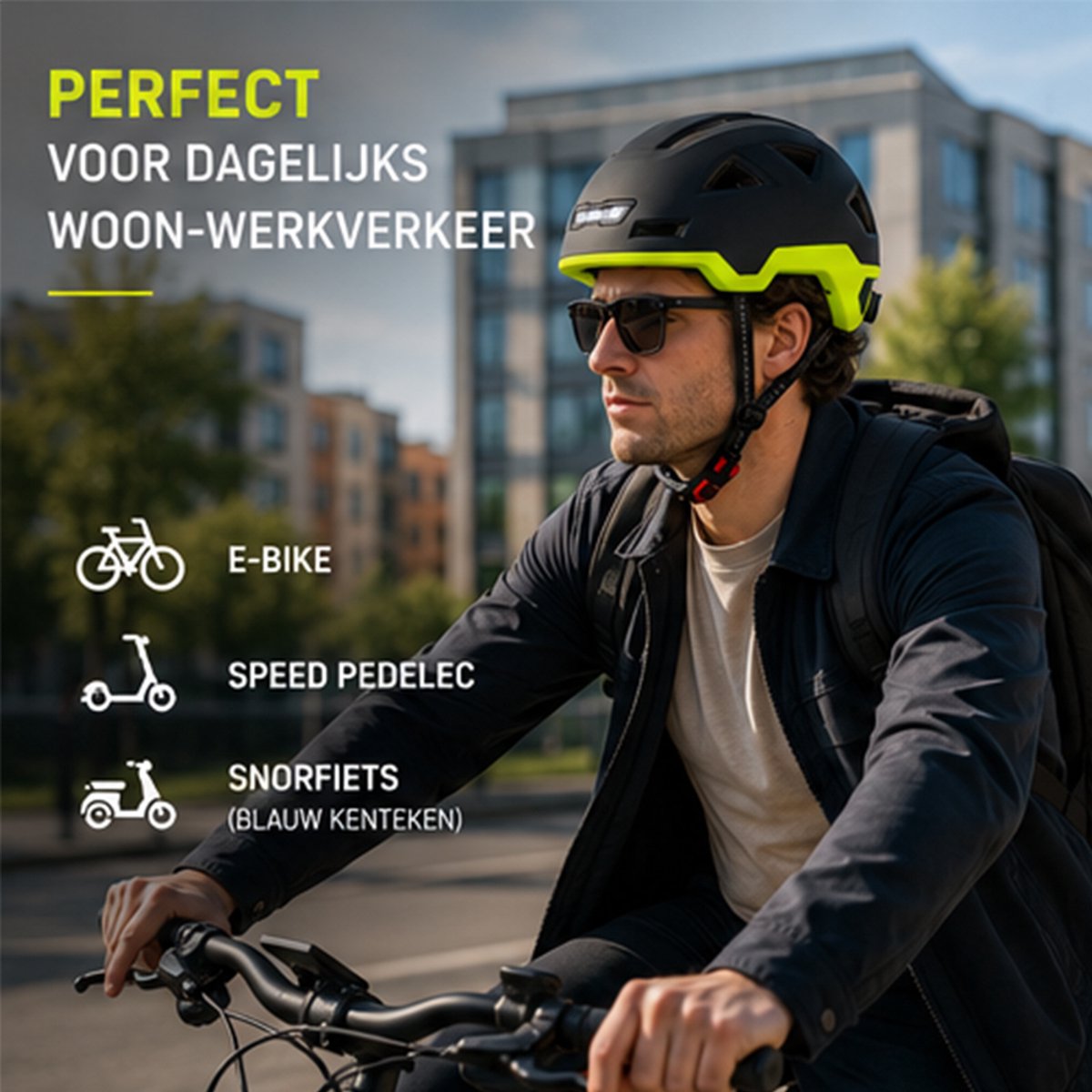 Vito E-City helm XXL: 600g ultralicht met LED-verlichting thumbnail 4