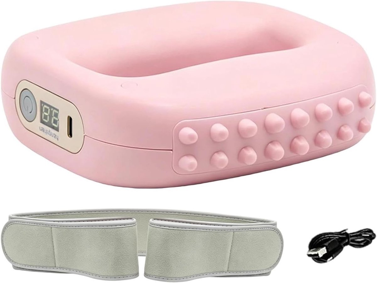 Fascia Massageapparaat - Ringmassageapparaat Herstelapparaat - Spierherstel Bevorderen - Handsfree Ergonomisch Ontwerp - 175 x 8 x 145 cm - Grijs
