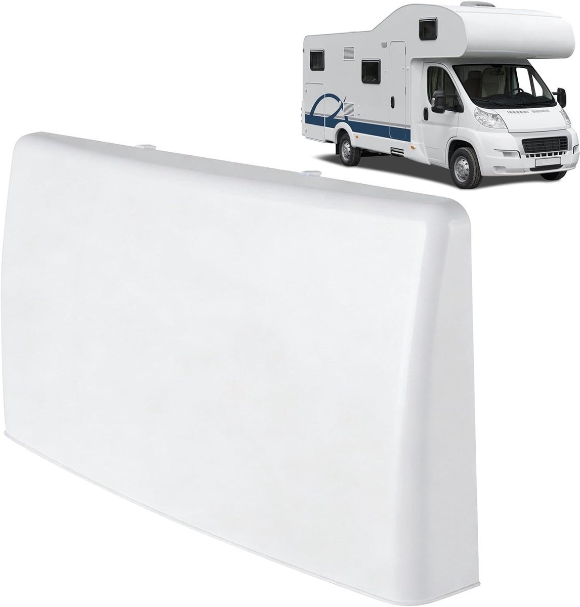 Camper Ventilatiekap - Uitlaat Afdekking - Frisse Lucht - Weerbestendige Bescherming - 36 x 18 x 8 cm - Grijs