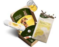 Chomi Pets - Proefpakket Puppy - 1,5kg verse kip brokken - Kalkoen natvoer 400gram