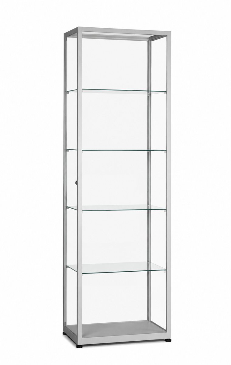 Helioz vitrine Trendline Essential 600A zonder verlichting - aluminium