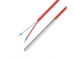 Temperatuursensor - PT100 Sensor Beschermhuls - Temperatuur Meten - Vochtdichte Roestvrijstalen Huls - 6x100mm - Zilver