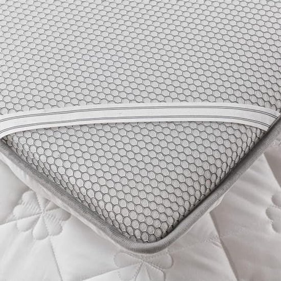 Japanse futonmatras - Vloermat oprolbaar - Comfortabel slapen - Ergonomische ondersteuning - 90x200 cm - Wit — afbeelding 3