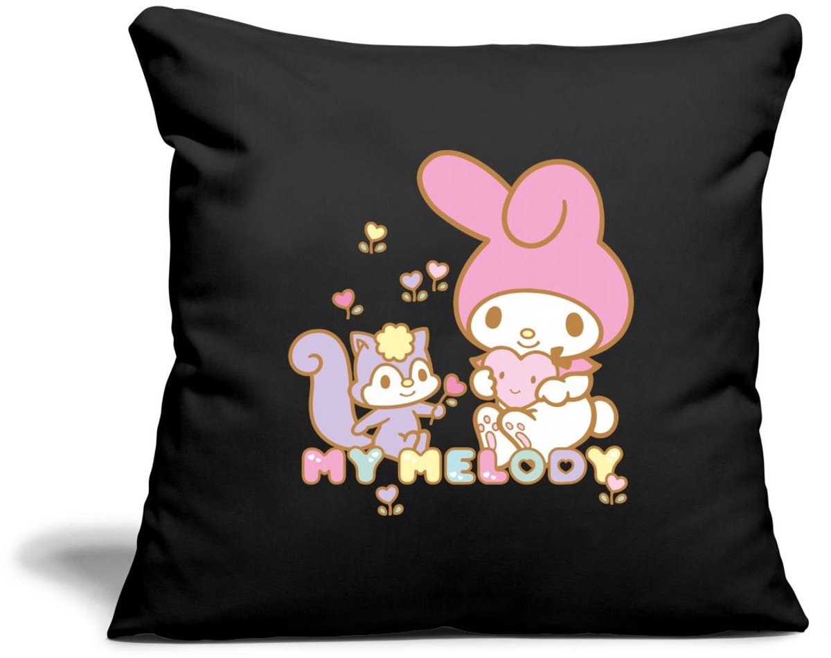 My Melody Plukt Hartbloemen Met Risu Sierkussenhoes, 45 x 45 cm