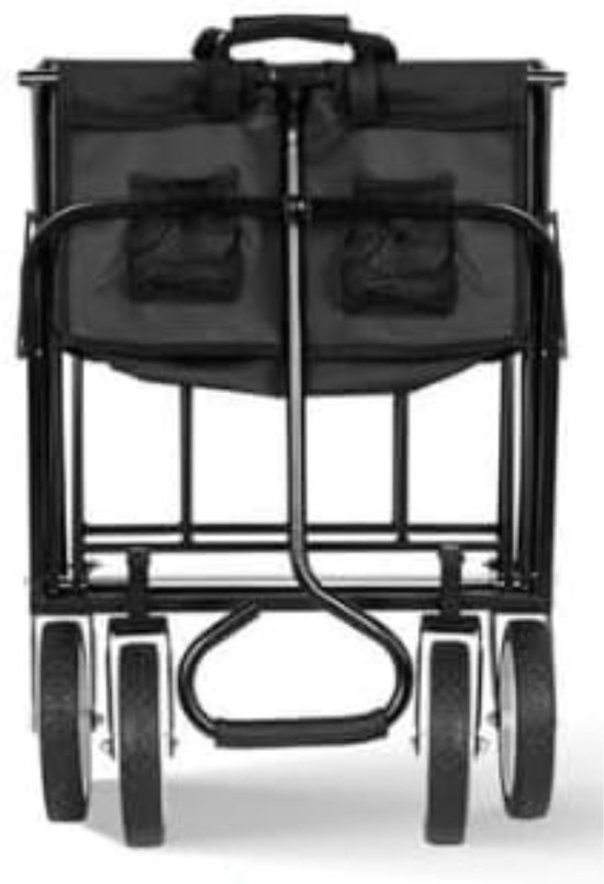 QIN® Bolderkar Opvouwbaar - Bolderkar Opvouwbaar Luchtbanden - Bolderkar - Groen - 90cm x 54cm x 124cm van Qin — afbeelding 2