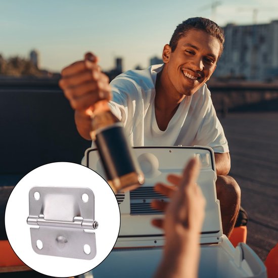 Roestvrijstalen Koelbox Scharnieren Vervanging - Reparatieset met 16 Schroeven - Campingkoeler Accessoires - Compatibel met Diverse Modellen — afbeelding 3