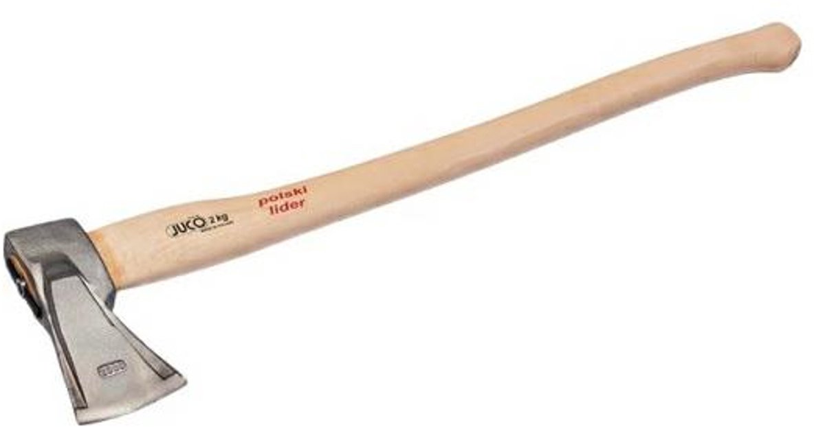 Juco T6087 Serie - Traditionele Bijl - 2,0kg - Inductief Geharde Stalen Kop - Buchenhouten Steel
