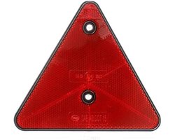 Nooddriehoek Reflectoren - Waarschuwingsdriehoek Aanhanger - Veiliger Rijden - Rode Achterreflectoren - 150 mm zijde - Rood
