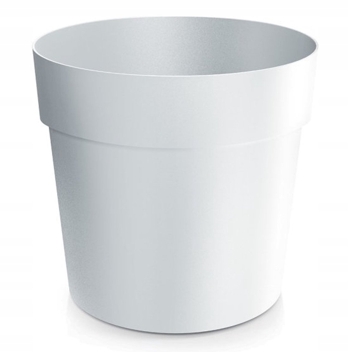 Prosperplast Grower - Klassieke Kunststof Bloempot - Wit - 10,9 cm - Binnen en Buiten