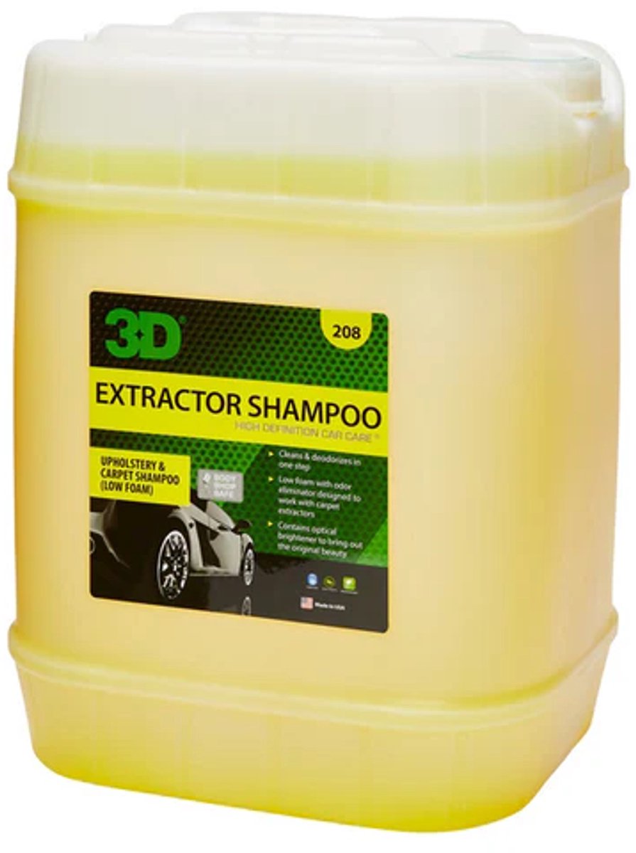 3D - Extractor Shampoo - Upholstery - Carpet Cleaner - 5 gallon