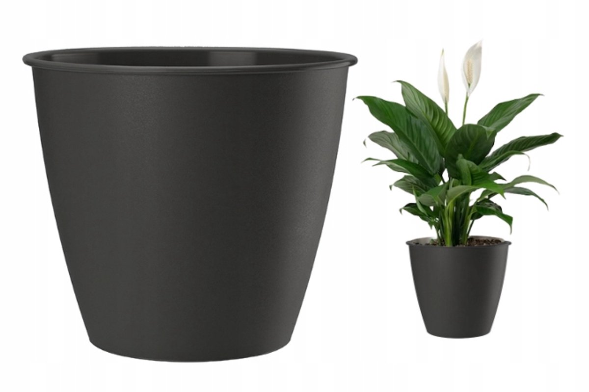 Galicja Azalia - Bloempot - Antraciet - 13x12 cm - Plastic