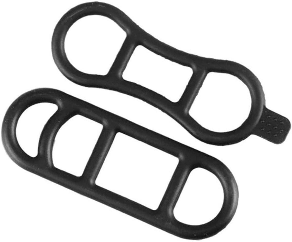 Fiets Elastische Band - Siliconen Houder - Bevestigen Accessoires - Hoge Flexibiliteit - 2 Stuks - Zwart