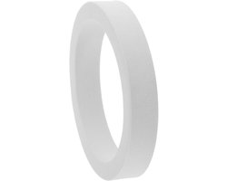 Aquarium Voederingsring - Voerring Vissen - Georganiseerd Voeren - Voorkomt Overgroei - 12x12x1.8 cm - Wit