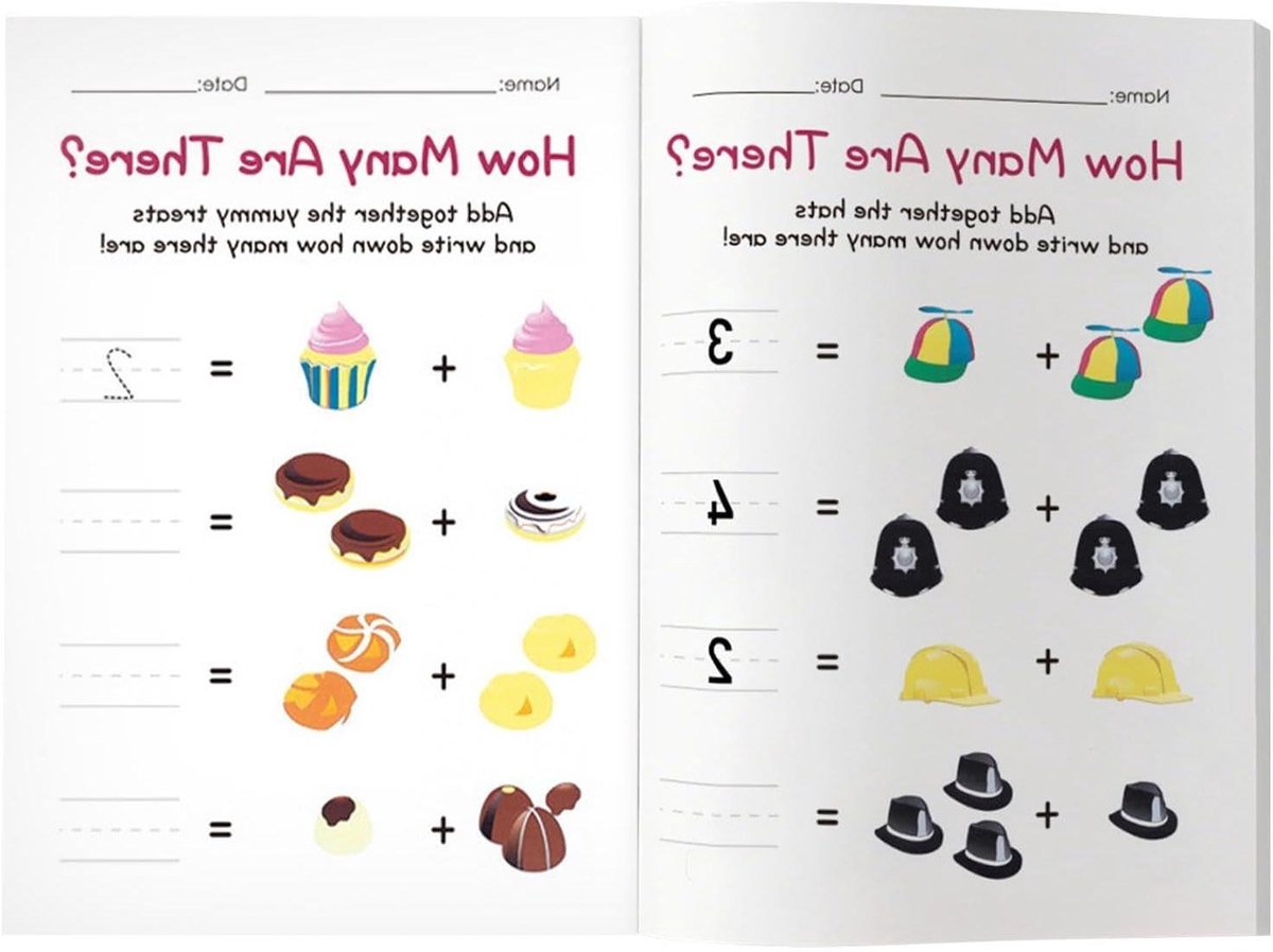 Rekenen Werkboek - Optellen Aftrekken - Leren Cijfers - Interactieve Spelletjes - 64 Pagina's - Full-color