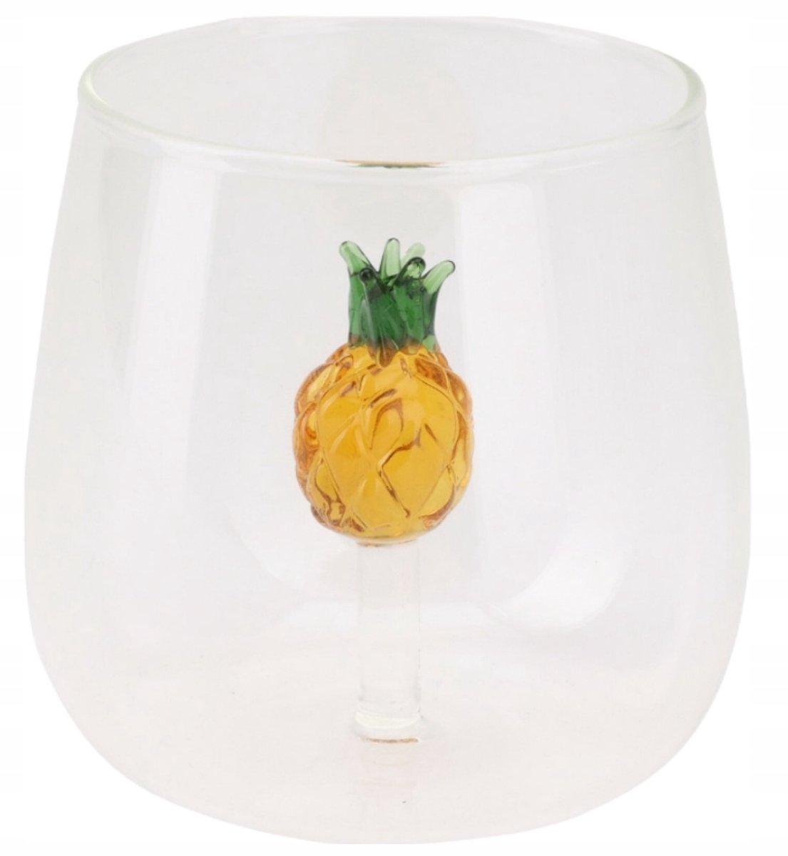 Koopman - Drinkglas - Ananas Motief - 400ml - Zomerse Decoratie