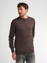 Petrol Industries Trui Heren - Regular Fit - Fijngebreide Trui Mannen - Ronde Hals - 50% Katoen, 50% Acryl - Pullover - Bruin - Maat XXXL