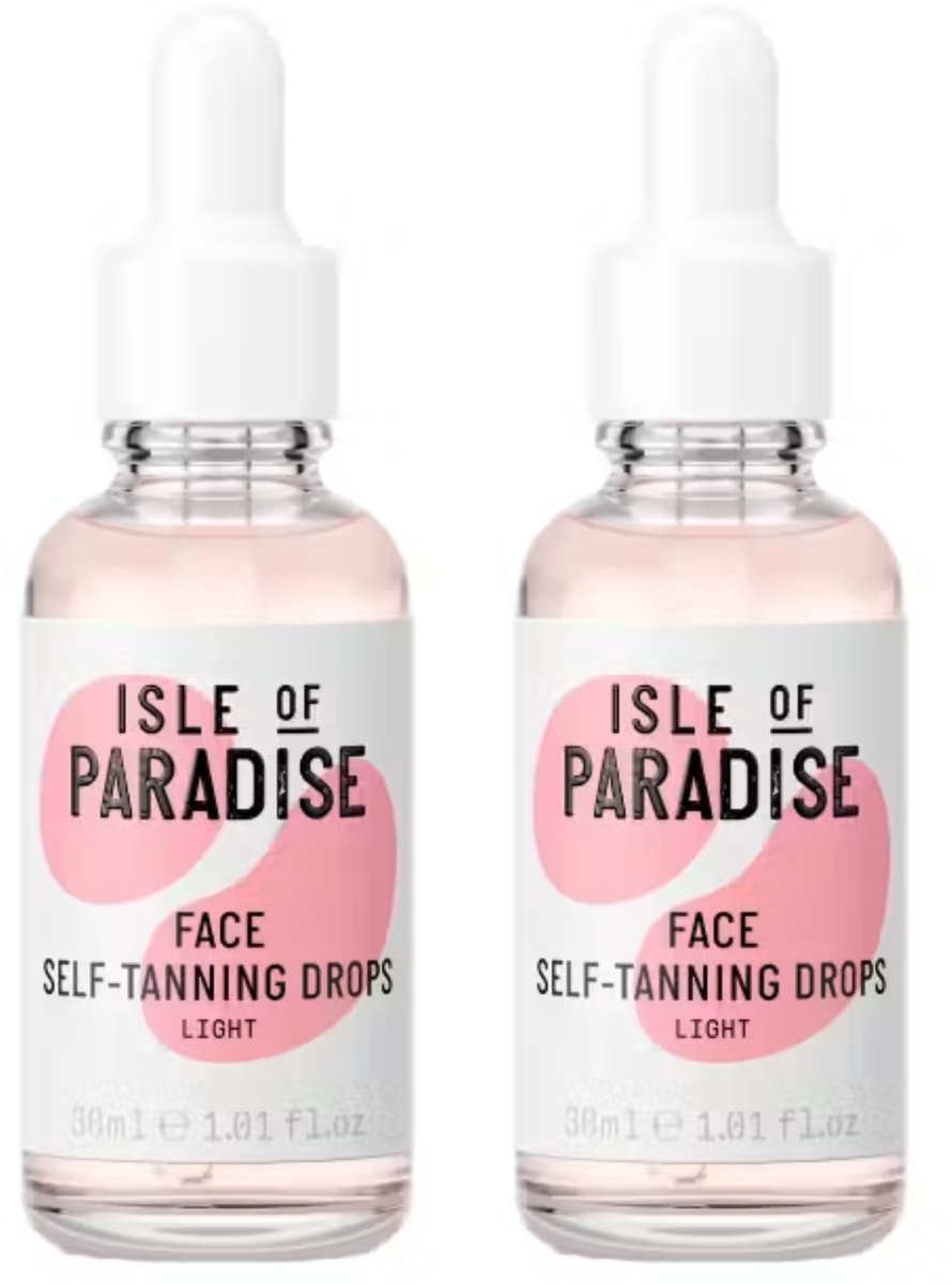 Isle of Paradise - 2 Flesjes - Light Self Tanning Drops 30 ml