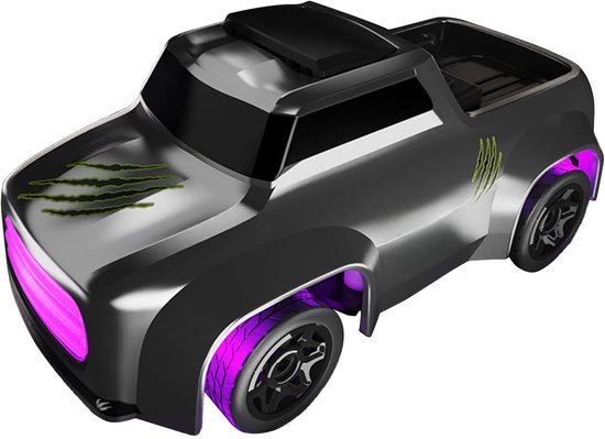 Mini RC Auto - Drift Auto - Desktop Racen - Vierwielaandrijving - 7.5 cm - Grijs — afbeelding 5