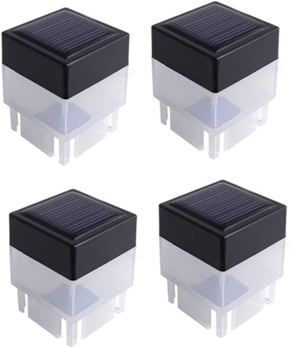 Zonnepanelen Lantaarns - Buitenlampen Kolom - Terras Verlichten - Weerbestendige ABS - 4 s