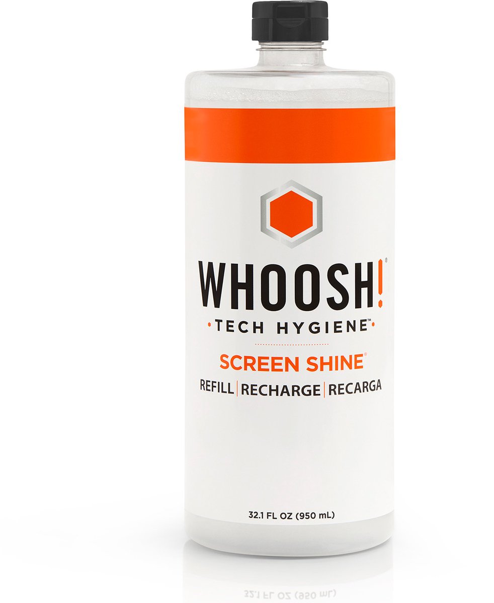 WHOOSH! Pro Screen Cleaner – Geschikt voor alle schermen – Navulfles Schermreiniger – 950 ml – Eco-vriendelijk – Alcohol- & Ammoniakvrij