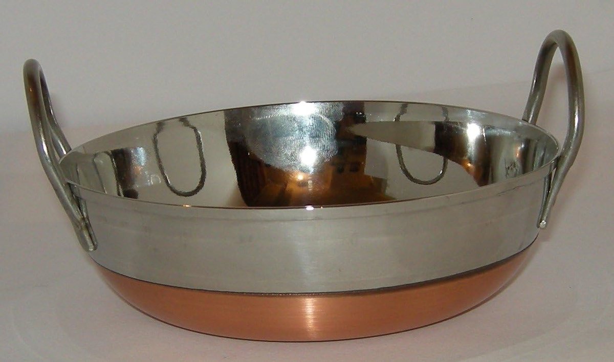 Koekenpan - Koekenpan pan - Koken - Koperen bodem - Ø 20 cm - Zilverkleurig