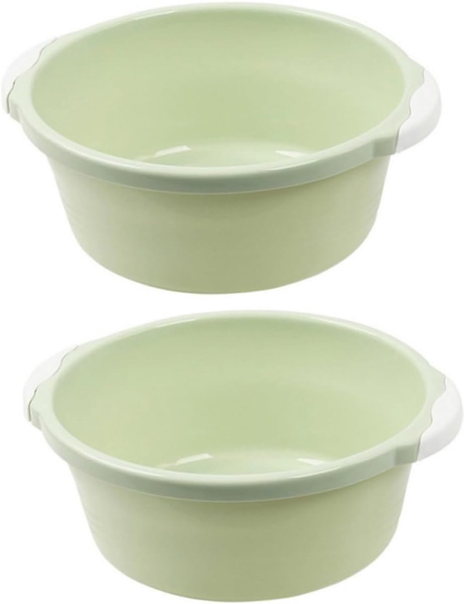 Groene Wasbakken - Wastafels - Keuken Badkamer Gebruik - Antislip Onderkant - 38.5 x 35 x 14 cm - Groen