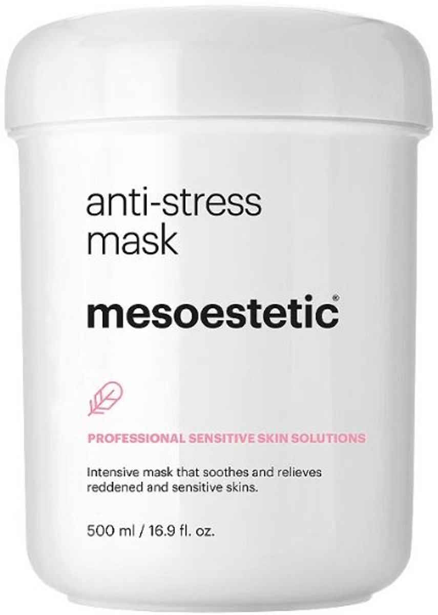 Mesoestetic Anti-Stress Face Mask 500 ml – Kalmerend Gezichtsmasker voor Gevoelige en Rode Huid