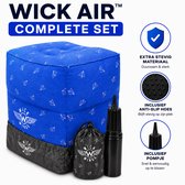 Wick Wings - Wick Air Vliegtuigbedje - Opblaasbaar - Reiskussen - Voetensteun - Antislip