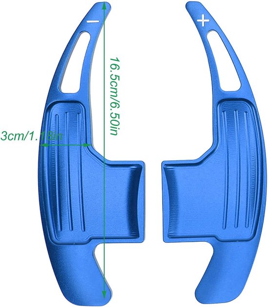 Schakelpeddelverlenging - Stuurwielpeddels - Sportief Rijden - Premium Aluminiumlegering - Directe Vervanging - Blauw — afbeelding 4