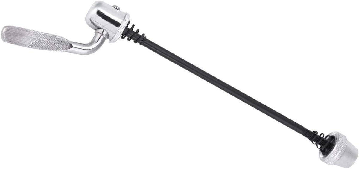 Lichtgewicht snelspanner van staal 165 mm voor mountainbikes en indoor fietstrainers, ideaal voor snelle montage en demontage